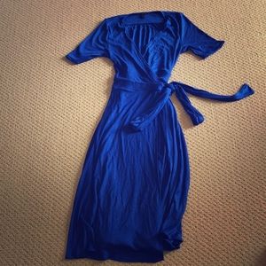 J Crew mid length wrap dress-Size M